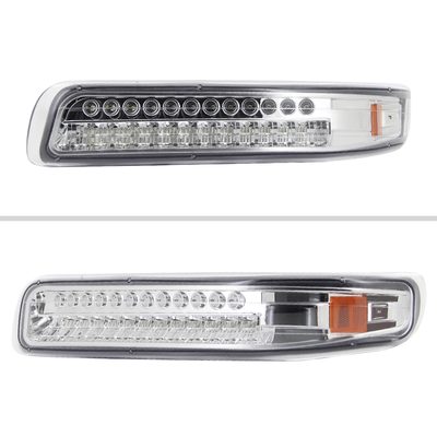 1999-2002 Chevy Silverado/ 00-2006 Tahoe Suburban LED Bumper Lights Chrome