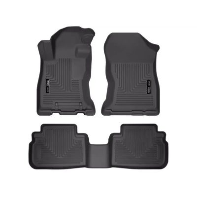 Tapetes Husky Weatherbeater 1ra y 2da Fila color Negro para Forester 19 - 25