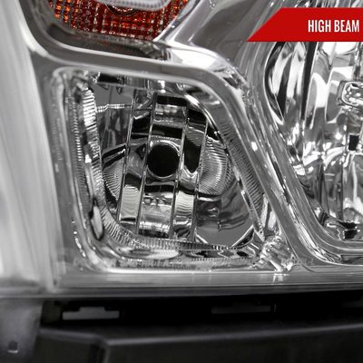 For Dodge RAM 1500 2019-2024 Factory Style Crystal Headlight Driver Side Only Chrome Housing Clear Lens