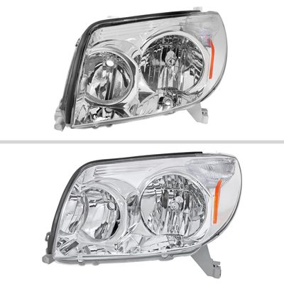 2003-2005 Toyota 4Runner Factory Style Headlights Chrome Housing/Clear Lens