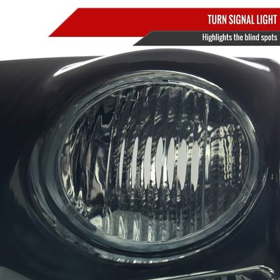 2007-2009 Nissan Sentra Factory Headlights w/Amber Reflector Chrome/Smoke