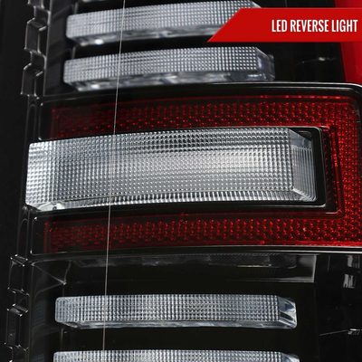 For Dodge RAM 2500/3500 2019-2024 LED Sequential Signal Tail Lights Jet Black Housing Clear Lens