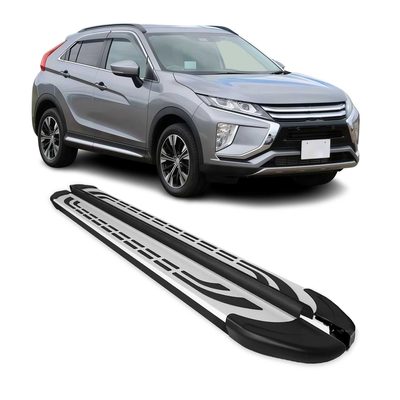 2018-2024 Mitsubishi Eclipse Cross Running Boards Side Steps Silver & Black