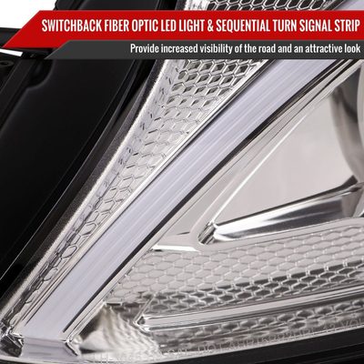 2015-2018 Mercedes-Benz C-Class W205 Turn Signal Projector Headlights Chrome