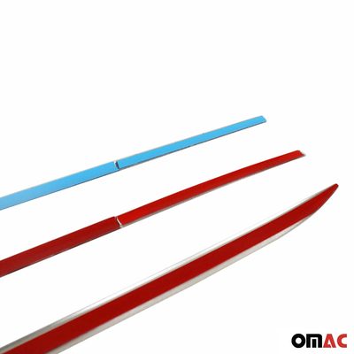 2011-2016 Hyundai Elantra Side Door Molding Trim Skirt Garnish Stainless Steel Silver 4 Pcs