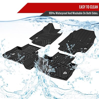 2019-2022 Toyota RAV4 All Weather Black TPE Floor Mats Liner 3Pcs
