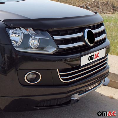 2010-2016 VW Amarok 4X2 Front Bumper Trim Molding Stainless Steel Silver 2 Pcs