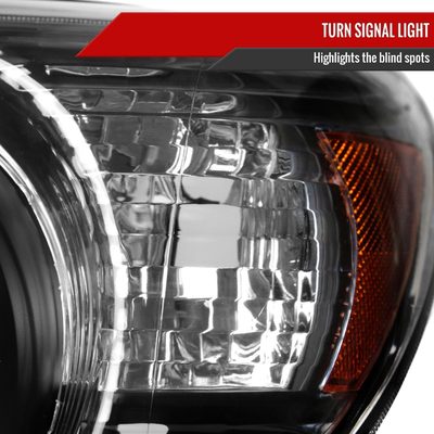 2006-2009 Toyota 4Runner SR5 Limited Projector Headlights Matt Black/Clear