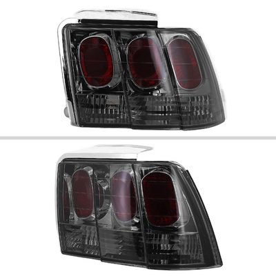1999-2004 Ford Mustang Tail Lights Chrome Housing/Smoke Lens