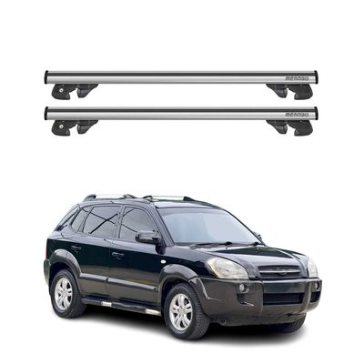 2005-2009 Hyundai Tucson Roof Rack Cross Bars Silver