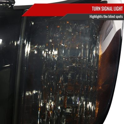 2005-2006 Toyota Tundra/Sequoia LED Bar Factory Headlights Corner Lamps Smoke