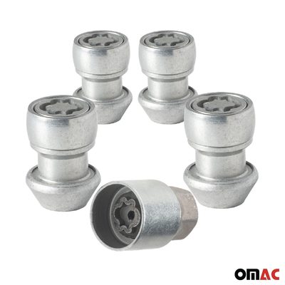 Wheel Lock Kit for Land Rover Discovery Sport M14X1,5 Silver 4Locks&1Key