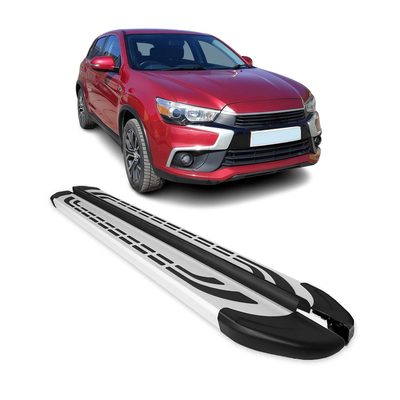 2011-2023 Mitsubishi Outlander Sport Running Boards Side Steps Silver