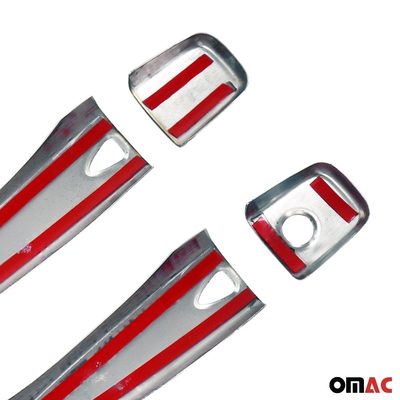 2016-2022 Nissan Micra Car Door Handle Cover Protector Stainless Steel Chrome 4 Pcs