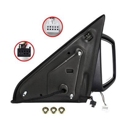 2009-2012 Dodge RAM Black Heated Side Mirror Turn & Puddle Light Passenger