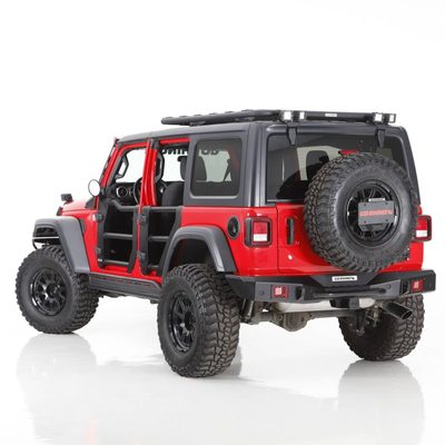 Porta llantas Rockline bajo perfil en carrocería para Wrangler JL 18-25