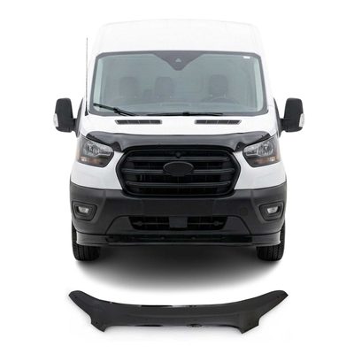 2015-2019 Ford Transit 150/250/350/350HD PRE-FL Front Bug Shield Hood 1 Pc Smoke