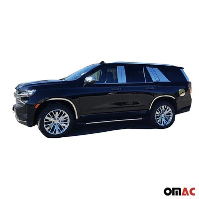 2021-2025 Chevrolet Tahoe GMC Yukon Stainless Steel Pillar Trim 8 Pcs