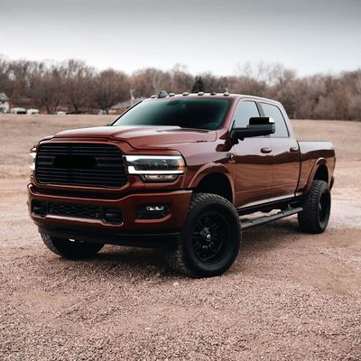 2010-2022 RAM RAM 2500/3500 Mirror Cover Caps Gloss Black 2Pcs ABS Plastic