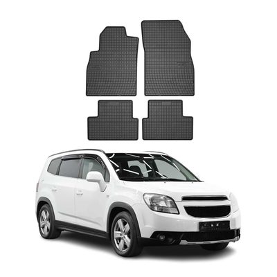 2011-2015 Chevrolet Cruze 1.gen Sedan Floor Mats Liners Full Set All Weather Rubber Black