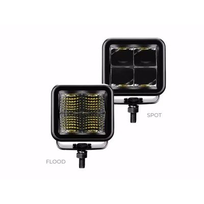 Faros CUBEIT 2.75" GR Blackout Series 2 Pares Flood