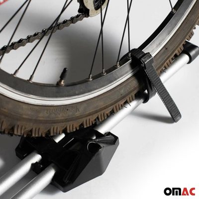 Bike Rack Mount Bicycle Carrier Lightweight Durable Steel Silver