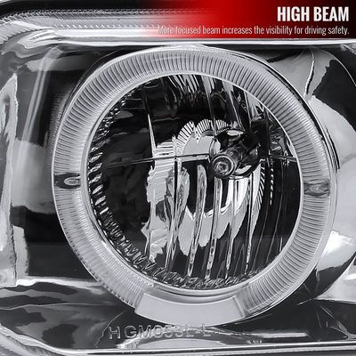 1999-2002 Chevy Silverado/ 00-2006 Tahoe Suburban Dual Halo Headlights Chrome