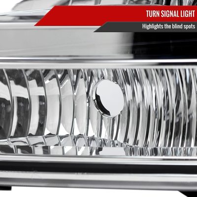 1999-2004 Ford Excursion F-250/350/450/550 Crystal Headlights Chrome/Clear