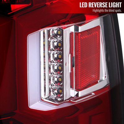 2019-2024 Dodge RAM 2500/3500 LED Sequential Signal Tail Lights Chrome/Red