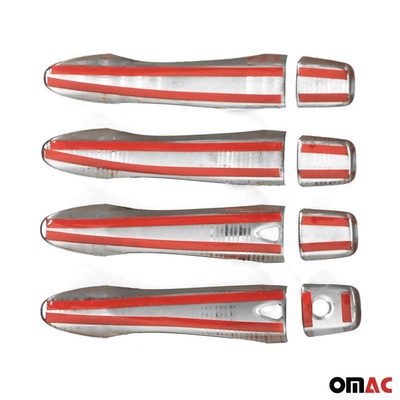 2017-2022 Nissan Rogue Sport Car Door Handle Cover Protector Stainless Steel Chrome 8 Pcs