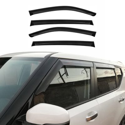 2020-2025 Kia Soul 3.gen Window Visor Vent Rain Deflector 4Pcs Smoke