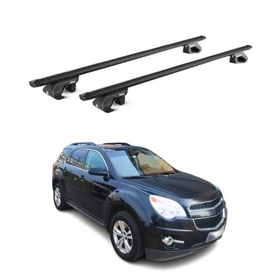 2010-2017 Chevrolet Equinox Roof Rack Cross Bars Black Luggage Carrier 2 Pcs