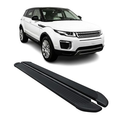 2012-2019 Land Rover Range Rover Evoque Running Boards Side Steps Black