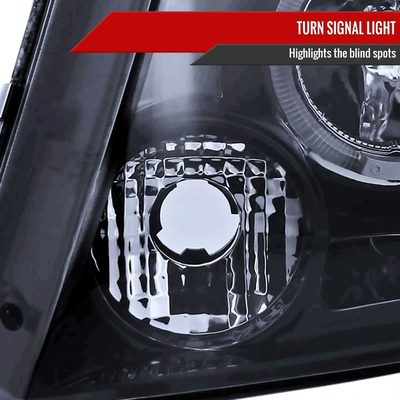 2004-2008 Ford F-150/ 06-2008 Lincoln Mark LT Dual Halo Headlights Smoke