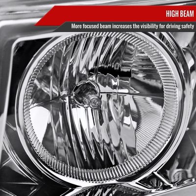2004-2012 Chevy Colorado/GMC Canyon LED Headlights&Corner Lamp Chrome
