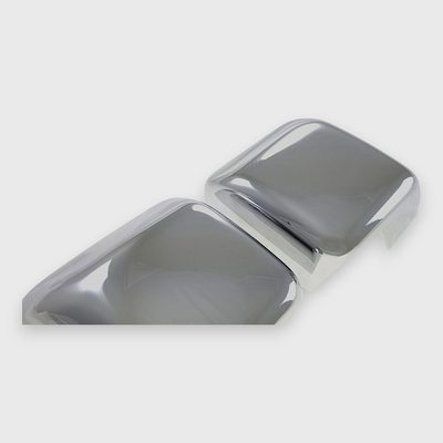 2018-2025 Jeep Wrangler JL Mirror Cover Caps Chrome 2Pcs ABS Plastic