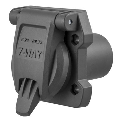 Heavy-Duty Replacement OE 7-Way RV Blade Socket (Plugs into USCAR)