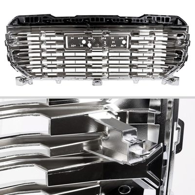 2022-2024 GMC Sierra 1500 Chrome Denali Style Front Upper Mesh Hood Grille