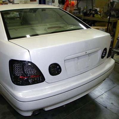 1998-2005 Lexus GS300/GS400/GS430 LED Tail & Trunk Lights Chrome/Red Smoke