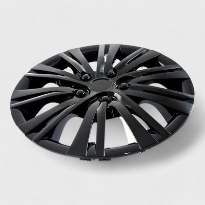 Semi-Universal Wheel Cover Hubcaps Set Gloss Black 4Pcs PP