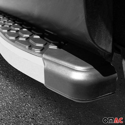 2012-2016 Honda CR-V Running Boards Side Steps Silver & Black