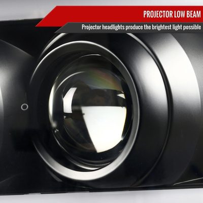 2007-2013 Chevy Avalanche/ 07-2014 Tahoe Suburban LED C-Bar Headlights -RS Black