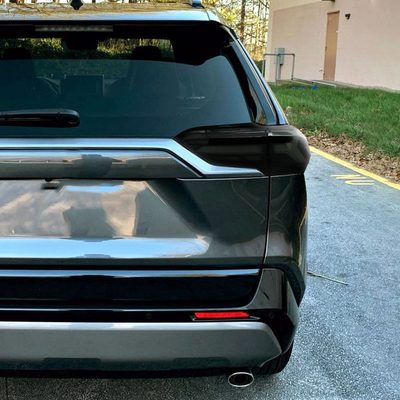 2019-2024 Toyota RAV4 White LED Bar Signal Tail Lights Glossy Black/Dark Smoke