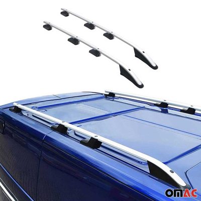 2015-2026 Ford Transit L2 MWB Roof Rack Rails Side Rails Silver
