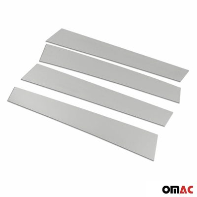 2013-2018 Toyota RAV4 Window B Pillar Posts Door Trim Cover Stainless Steel Silver 4x