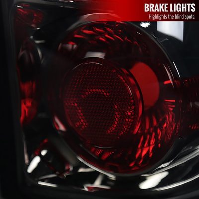 2003-2006 Chevrolet Silverado Tail Lights Chrome Housing/Smoke Lens