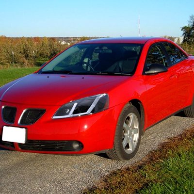 2005-2010 Pontiac G6 Projector Factory Headlight LED Bar Turn Signal Black