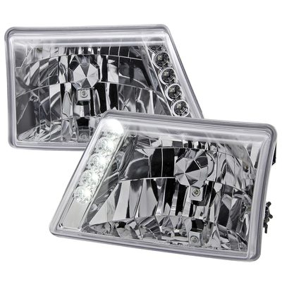 1998-2000 Ford Ranger Factory Style Headlights Chrome Housing/Clear Lens