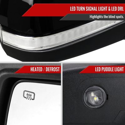 2014-2018 Chevy Silverado/GMC Sierra Manual Fold Heated Side Mirror Passenger