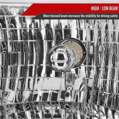 1993-1998 Jeep Grand Cherokee Factory Style Headlights Chrome/Clear Lens